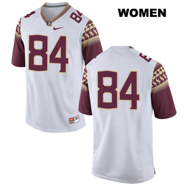 Women's NCAA Nike Florida State Seminoles #84 Adarius Dent College No Name White Stitched Authentic Football Jersey GWA5069FN